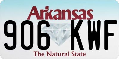 AR license plate 906KWF