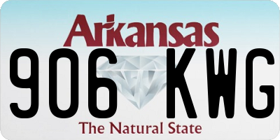 AR license plate 906KWG