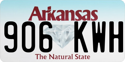AR license plate 906KWH