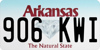 AR license plate 906KWI