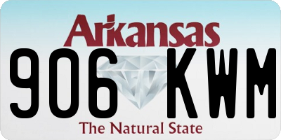 AR license plate 906KWM