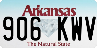 AR license plate 906KWV