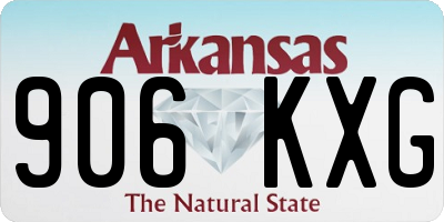AR license plate 906KXG