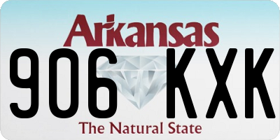AR license plate 906KXK