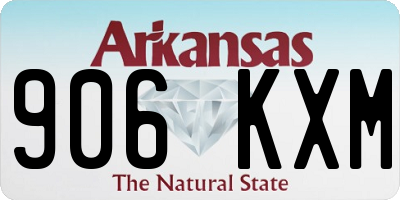 AR license plate 906KXM