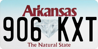 AR license plate 906KXT
