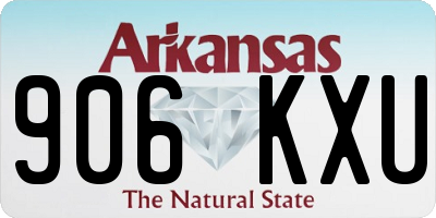 AR license plate 906KXU