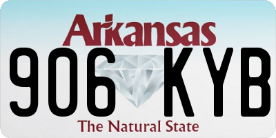 AR license plate 906KYB