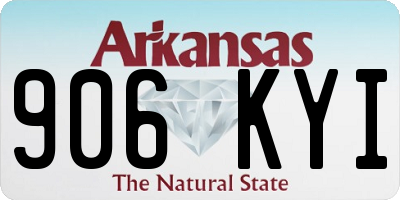 AR license plate 906KYI