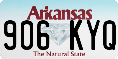 AR license plate 906KYQ