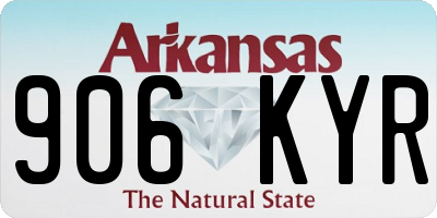 AR license plate 906KYR