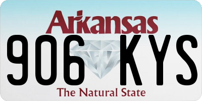 AR license plate 906KYS