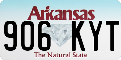 AR license plate 906KYT