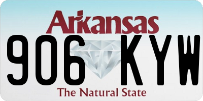 AR license plate 906KYW