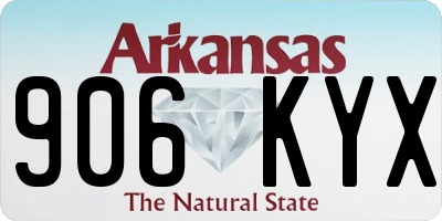 AR license plate 906KYX