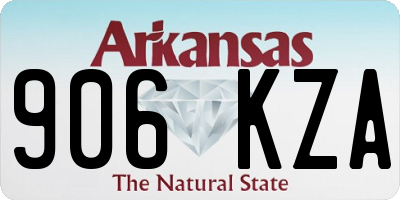 AR license plate 906KZA