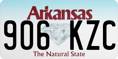 AR license plate 906KZC