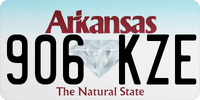 AR license plate 906KZE