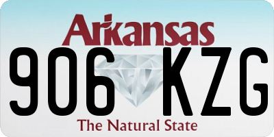 AR license plate 906KZG