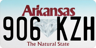 AR license plate 906KZH