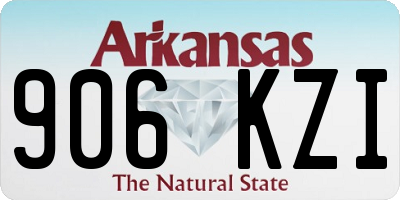 AR license plate 906KZI