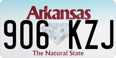 AR license plate 906KZJ