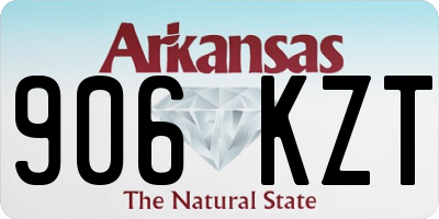 AR license plate 906KZT