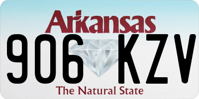 AR license plate 906KZV