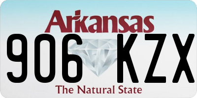 AR license plate 906KZX