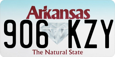 AR license plate 906KZY