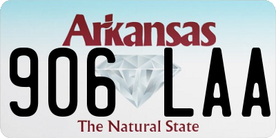 AR license plate 906LAA