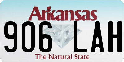 AR license plate 906LAH