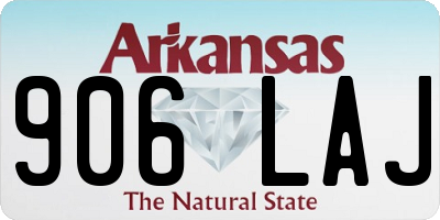 AR license plate 906LAJ