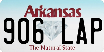 AR license plate 906LAP