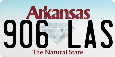 AR license plate 906LAS