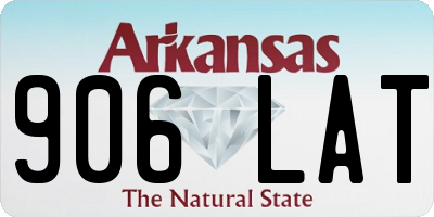 AR license plate 906LAT