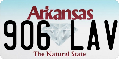 AR license plate 906LAV