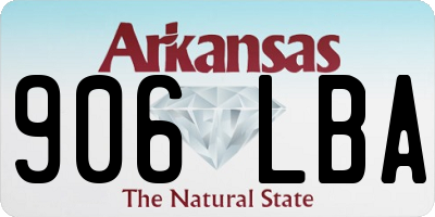 AR license plate 906LBA