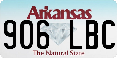 AR license plate 906LBC