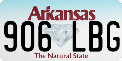 AR license plate 906LBG