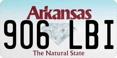 AR license plate 906LBI