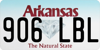 AR license plate 906LBL
