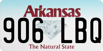 AR license plate 906LBQ