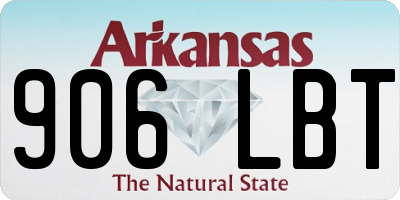 AR license plate 906LBT