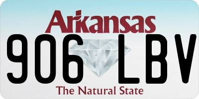 AR license plate 906LBV