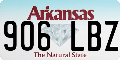 AR license plate 906LBZ