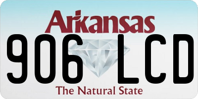 AR license plate 906LCD