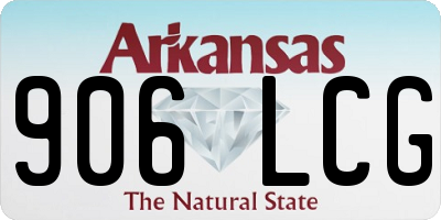 AR license plate 906LCG