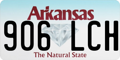 AR license plate 906LCH