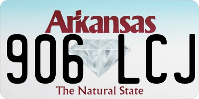 AR license plate 906LCJ